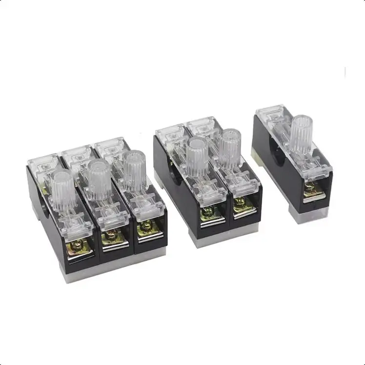 【1PCS】FS101 Fuse Holder DIN RAIL Mounted Fuse Holder Fusing warning light 6X30mm10A-30A