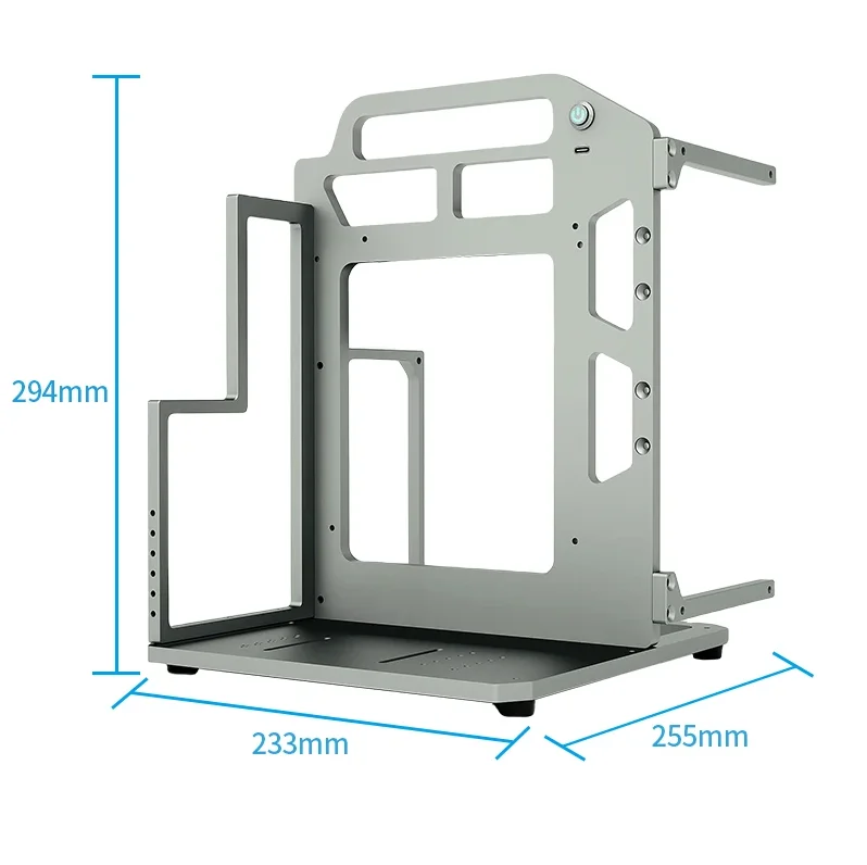 ITX Motherboard Simple Aluminum Frame Portable Support for Water-cooled Mounting Open Chassis