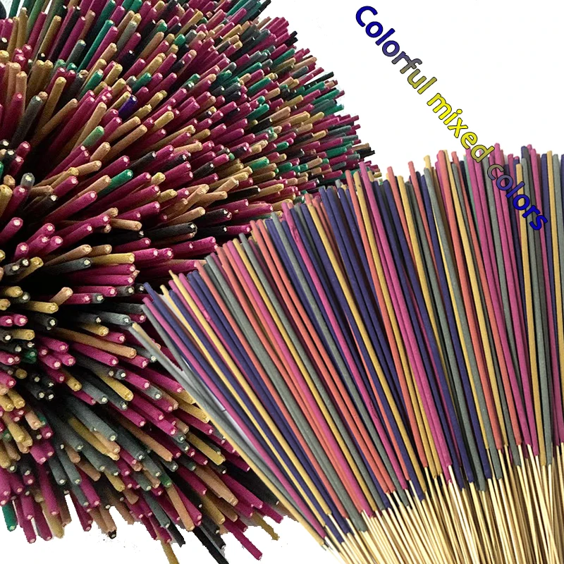 Wholesale Multi-Colored Multi-Scented Incense Sticks - Sage~Lavender~Rose~Lemongrass and Jasmine in Various Fragrances | Long-Lasting Household Air Purifying Fragrance | Christmas Gifts, Wholesale Options: 45/90/180 Pieces