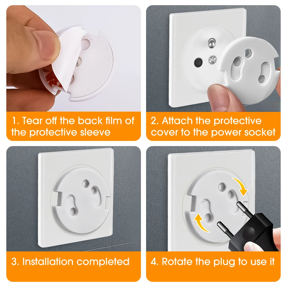 Elektrik Koruma Güvenlik Koruma Malzemeleri Bebek Bakımı Çıkış Soket Kapağı Anti-elektrik Çarpması Bebek Fişi Güç Aksesuarları