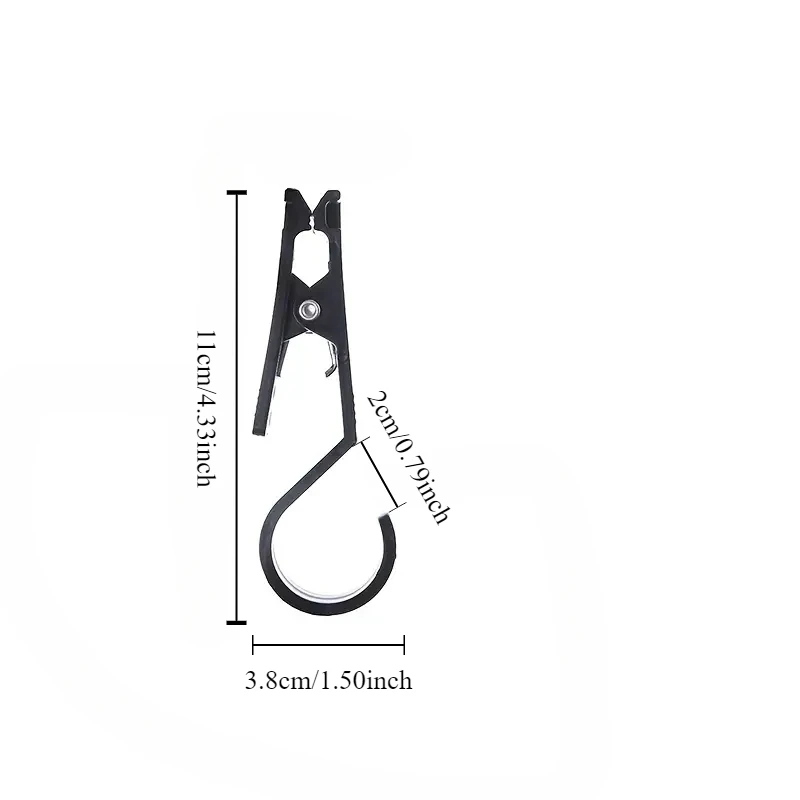 Tragbarer Outdoor-Zeltclip - Multifunktionale Haken für Camping und Reisen, Zeltzubehör, Zelthaken, Campingzubehör – Detail 7