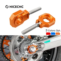 NiceCNC For KTM EXC 300 EXC250 EXC EXC-F XCW XCF-W 125 250 300 350 450 500 530 2000-2023 20mm Rear Axle Blocks Chain Adjuster