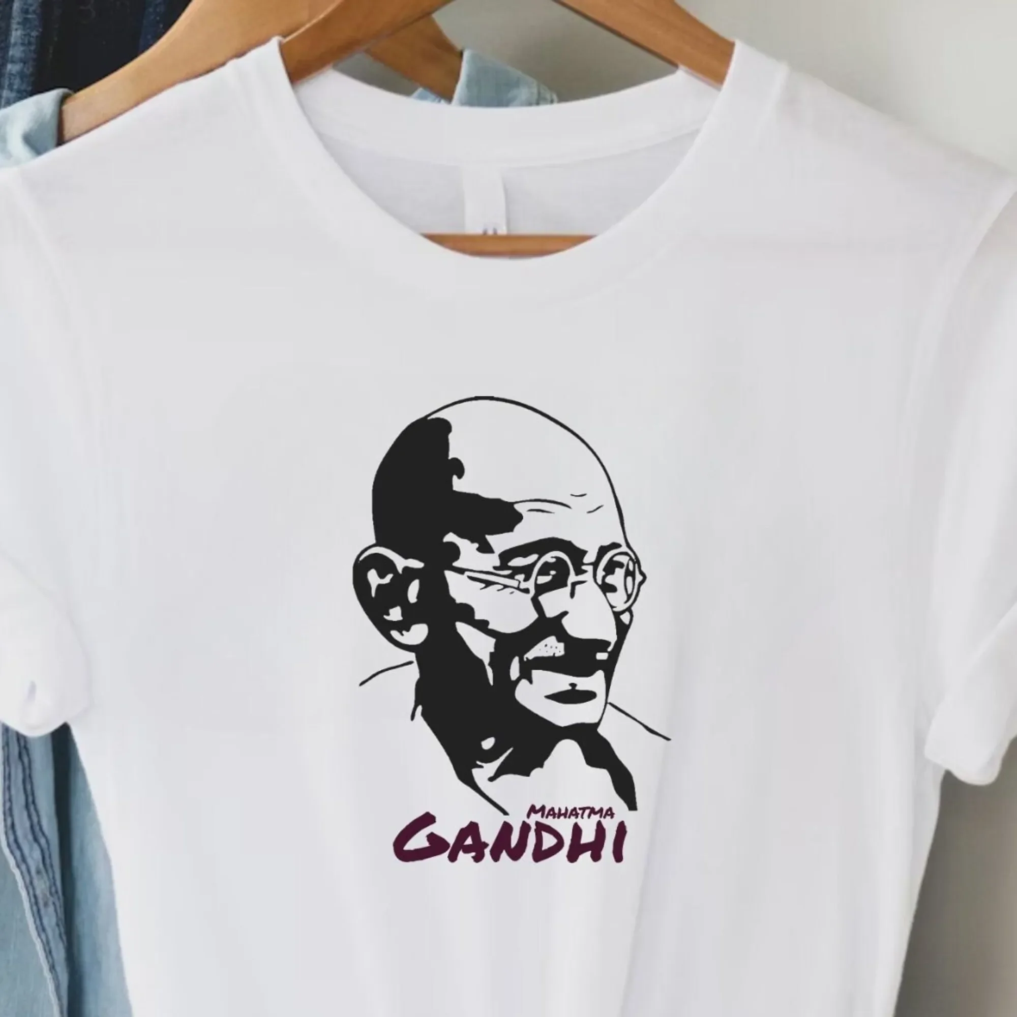 Mahatma Gandhi T Shirt Print Philosophy