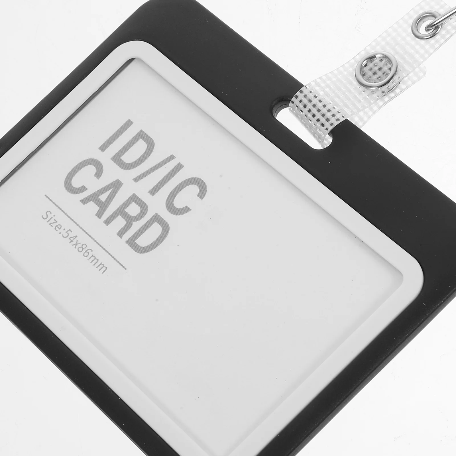 

10 set Clear Holder Id Transparent Name Badge Lanyard Compatible Protective Card Sleeve For Office Security Teacher Student Use