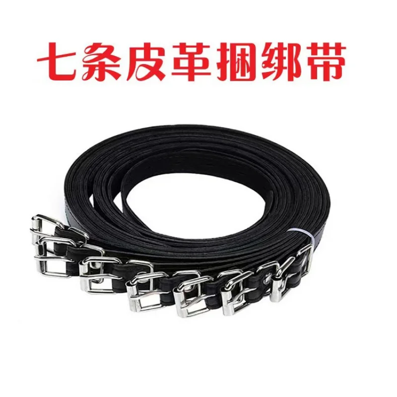 Sınır Ötesi Kadın Sahne Eğitimi için Özel Tüm Vücut Bağlama Seks Oyuncakları Deri Yedi Esaret ve Disiplin Kemerleri Toptan