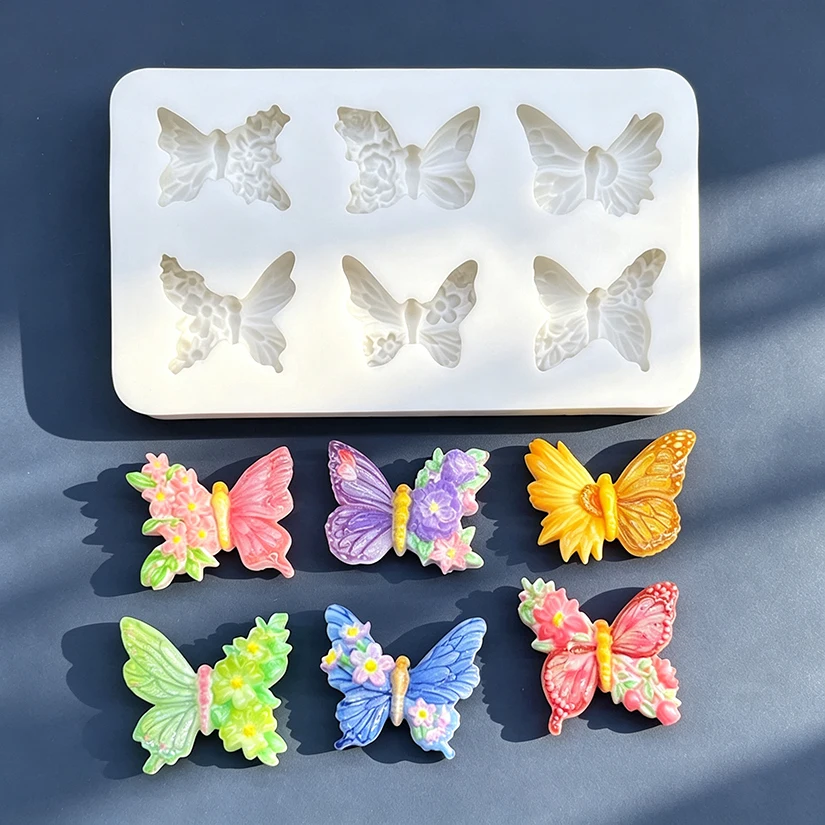 Schmetterling Silikon Zuckerform Backform für Kekse, Cupcakes, Schokolade, Fondant und Kuchendekoration