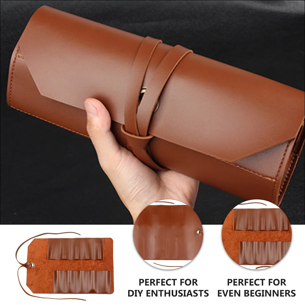 Small Tool Roll Up Bag 10 Slots Stylish Craft Tools Organizer Screwdriver Wrench Roll Pouch Pouch Craft Tools Organizer