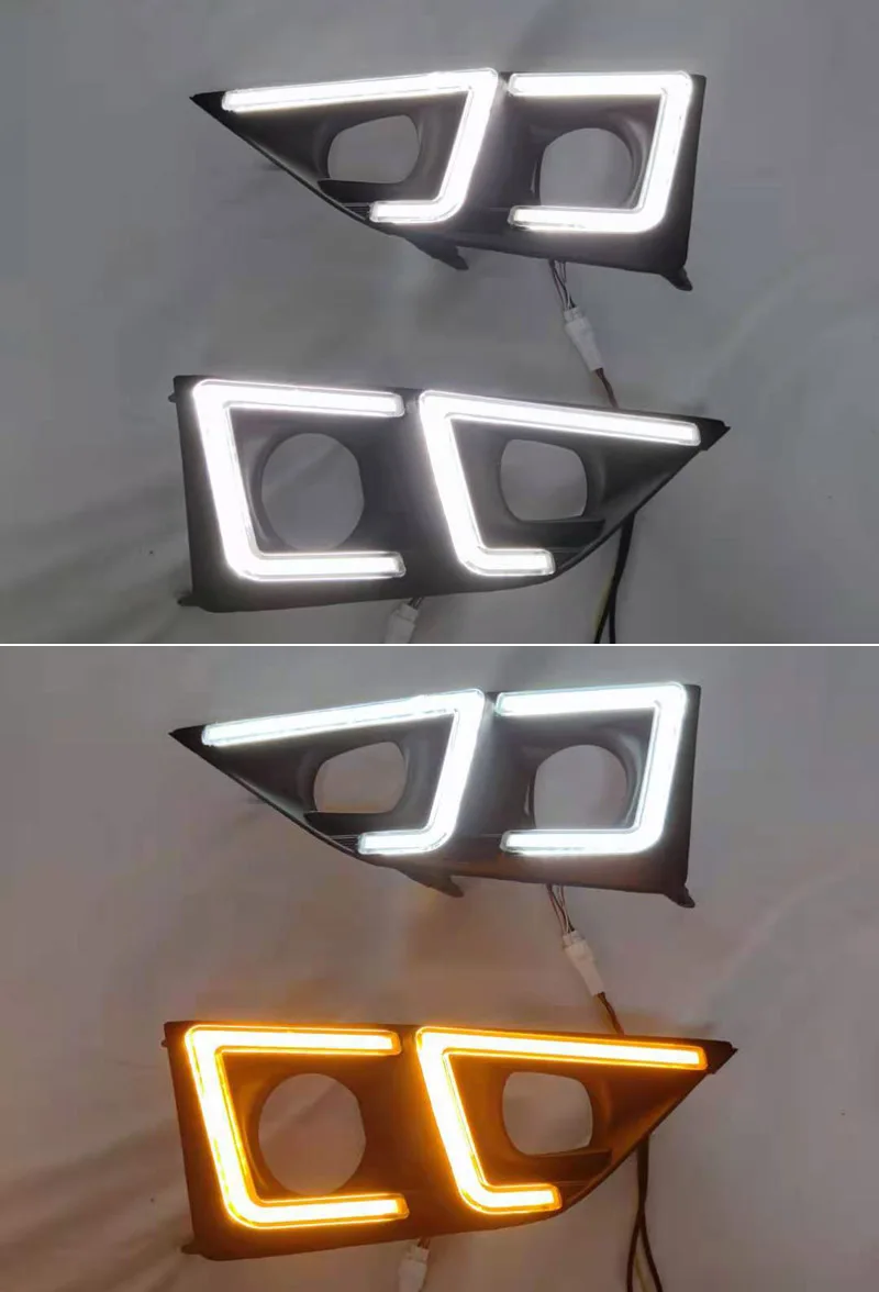 Car Bumper D MAX Headlight For D-MAX Daytime Light 2020~2022y Car Accessories LED DRL Headlamp D-MAX Fog Light