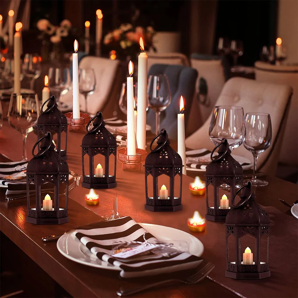 

2pieces Christmas Centerpieces For Tables Flickering Candlelight To Brighten Holiday Comes black-12PCS