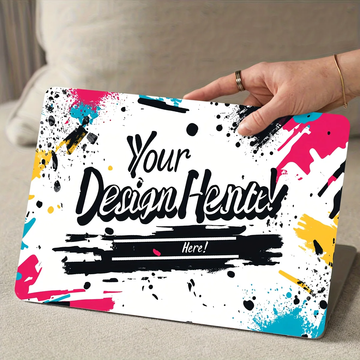 

Anti-scratch DIY art laptop protection sticker set, 2 pieces/set, general laptop sticker, waterproof and wear-resistant,