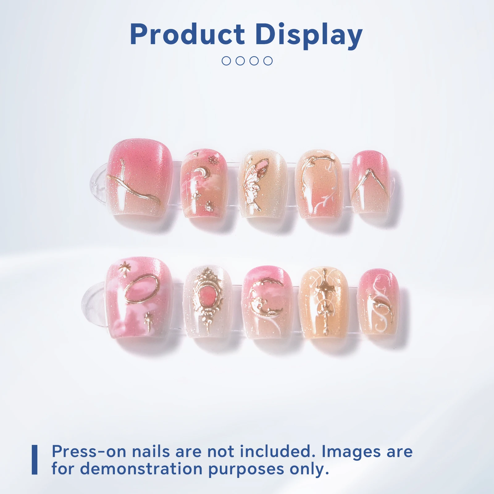 30 個ネイル粘着テープアクリル正方形ラウンドマニキュア練習表示ツールクリスタルクリア両面接着剤ステッカー