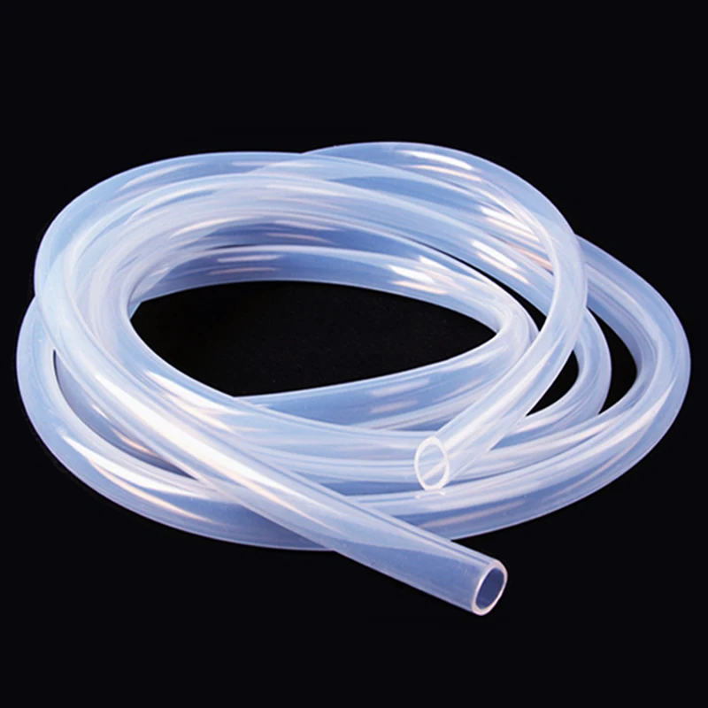 2x4mm 100 meter 2mm id Transparent silica gel tube food grade silicone tube lucency silicon hose FDA tasteless capillary tubing