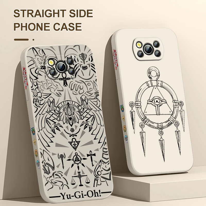 يو جي أوه شعار ل Xiaomi Poco غطاء ل X4 X3 F4 NFC M6 M5 M4 M3 GT S Pro 4G 5G السائل اليسار حبل جراب هاتف #4