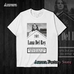 Lana Del Rey T-Shirt For Men Women Summer Cotton Tops Tees Vintage Casual Clothing Short Sleeve Hip Hop Streetwear