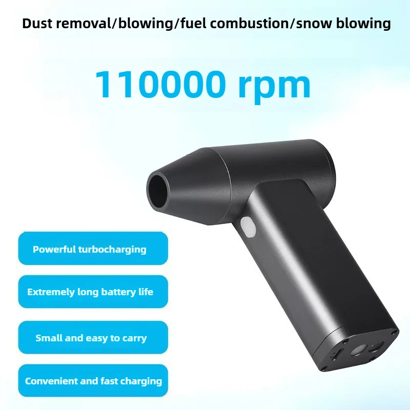 

2025 High-speed Turbo Violent Fan Outdoor Hand-held Hair Dryer Dust Removal and Combustion