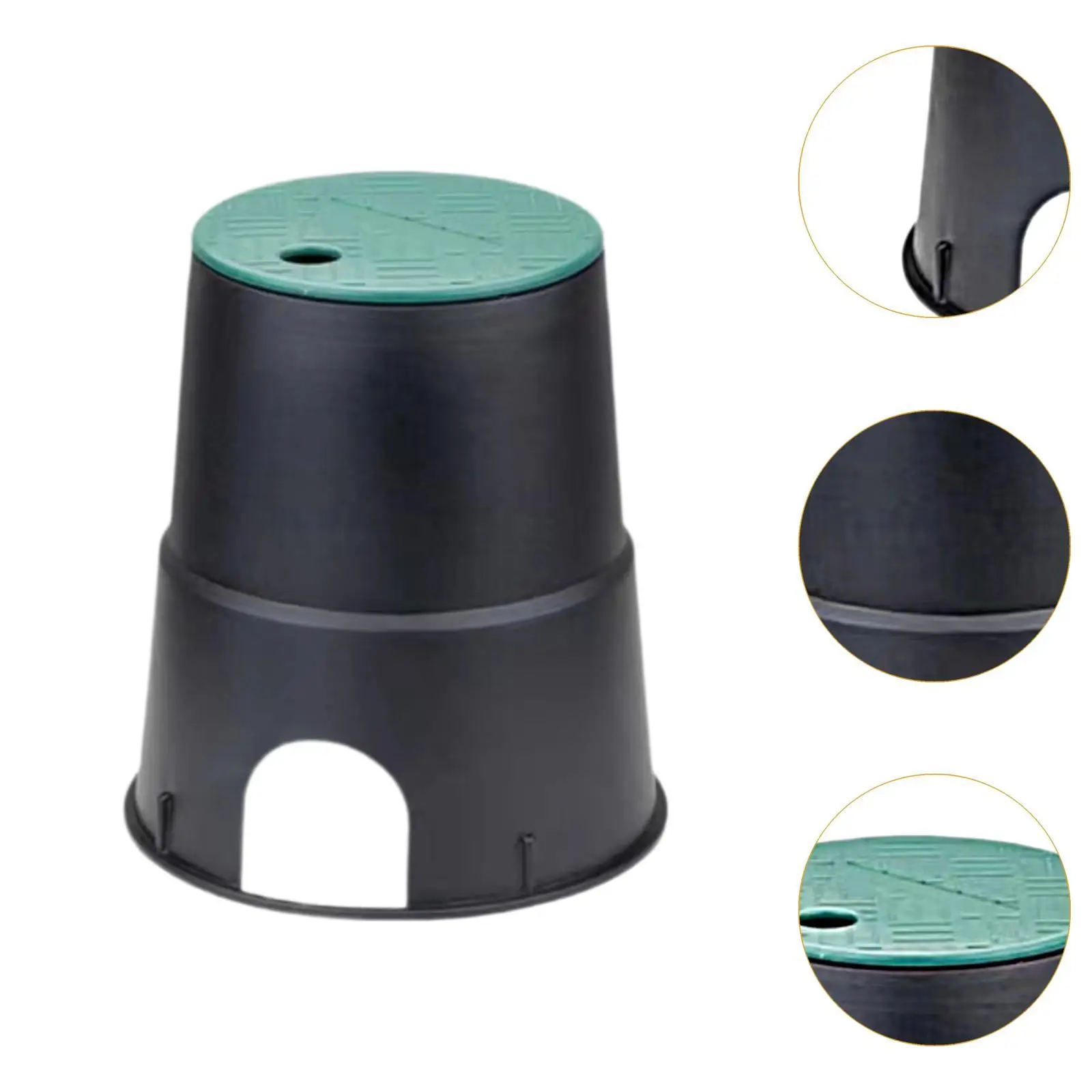 Sprinkler Valve Box Premium Practical Portable with Lid for Lawn Yard Garden