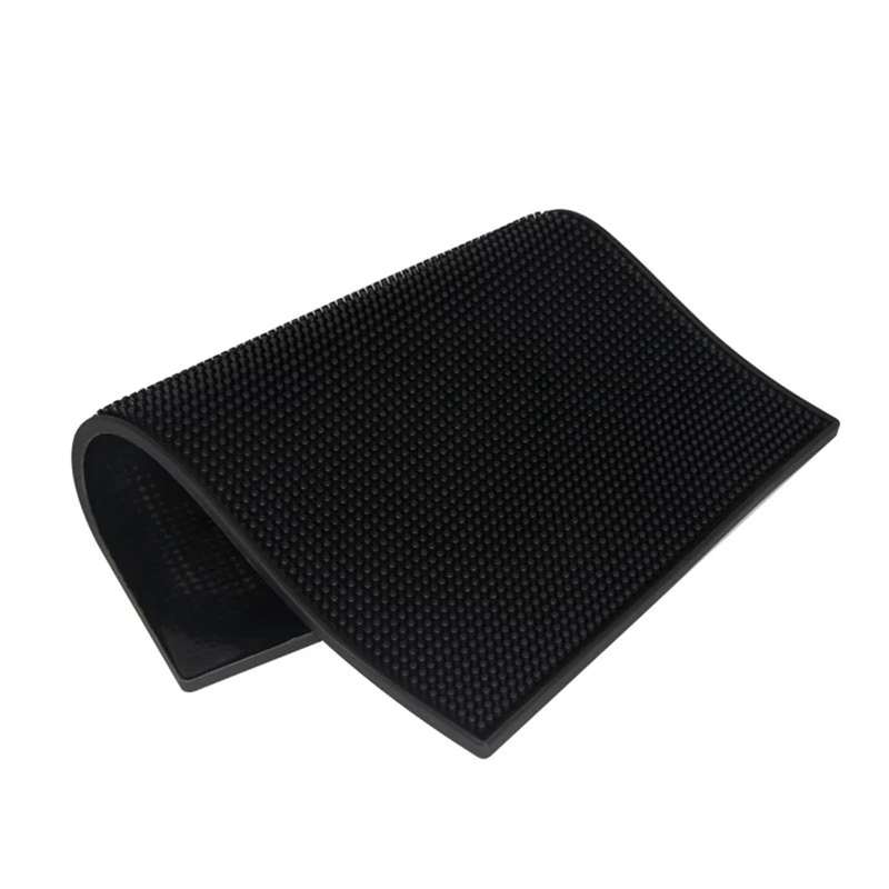 ABHG Non-Slip Bar Mat Rubber Bar Service Spill Mat Rubber Runner Glass Drip Tray Beer Drink Rail Bars Service Mat