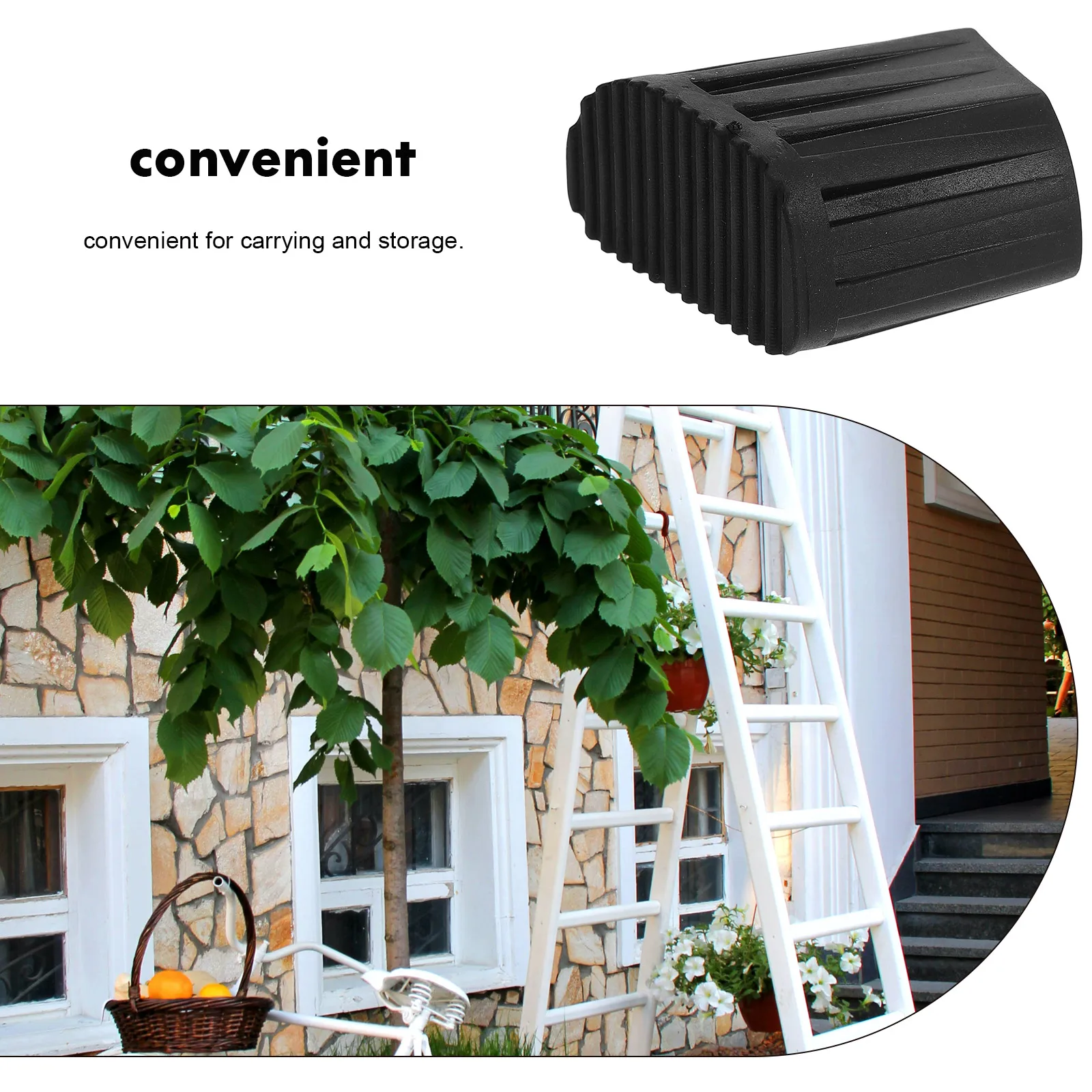 

4Pcs Ladder Foot Caps Nonslip Rubber Cover for Step Ladders Sound Insulation Damping Step Ladder Feet Replacement