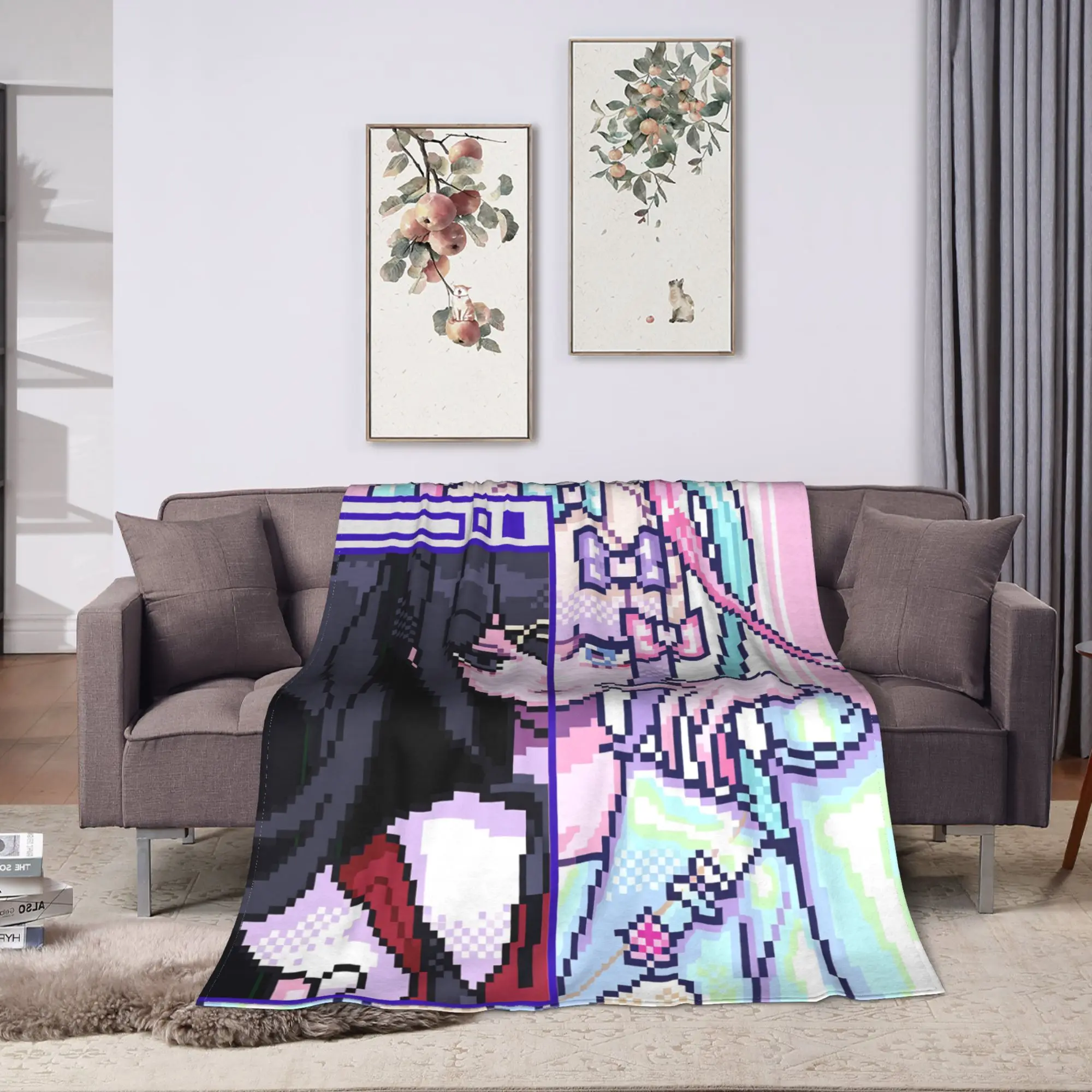 Needy Streamer Overload Kangel Blanket Quality Warm Soft  Throw Blanket Autumn Students Living Room Pattern Bedspread
