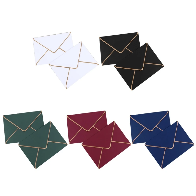 Retro Envelopes Solid Color Envelope Budgeting Envelope for 7 x 5 Inches Greeting Card Letter Wedding Party Invitation