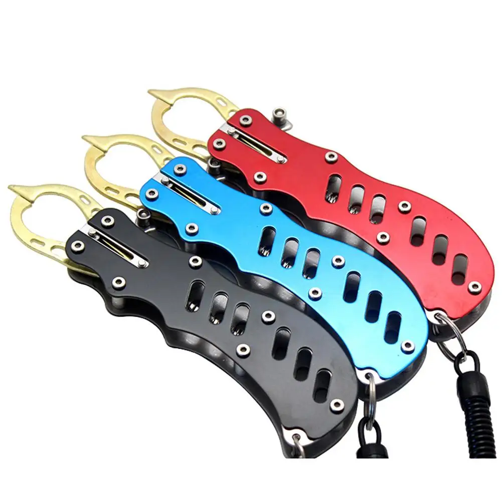 

Fishing Grip Plier With Rope Fish Lip Gripper Tool Clamp Fising Accessories