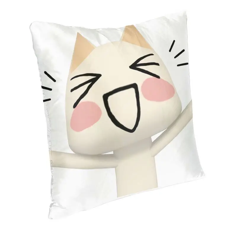 Luxury Cartoon Animation Toro Inoue Cat Cushion Covers 40x40 Velvet Pillow Case for Sofa Car Square Pillowcase Decoration