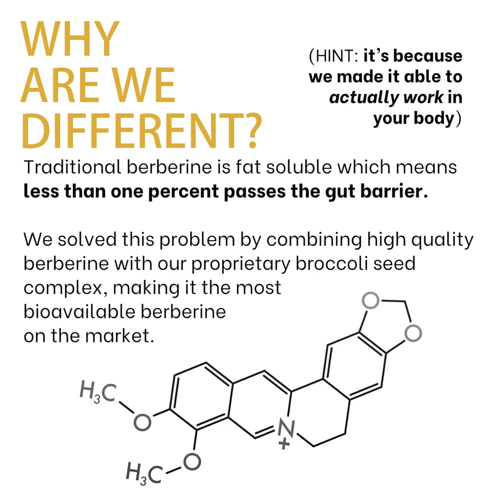 مكمل البربرين - بربري متوفر حيويًا من بذور البروكلي لدعم السكر في الدم وصحة القلب والأوعية الدموية