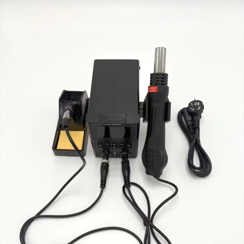 878 Soldering Station Hot air Gun High Professional Soldering Station Adjustable Temperature Smart Electronic Soldering Station