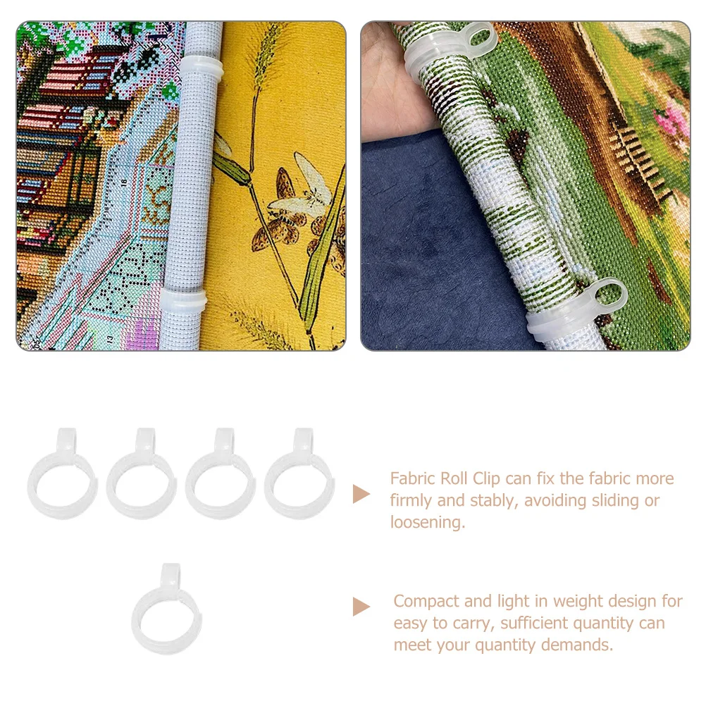 

5Pcs Cross-Stitch Accessories Fabric Holders Reliable Embroidery Supply for Stable Stitching on Workbench Or on-The-Go Use