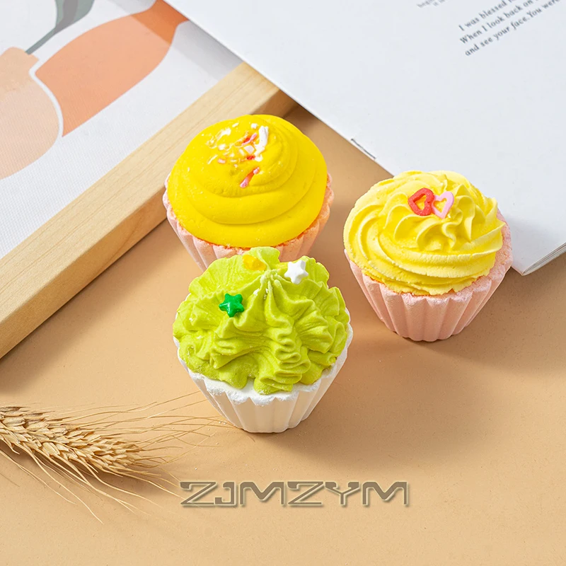 كرة حمام زيت عطري من ملح البحر مصنوع يدويًا ، كرة كيك إبداعية ، تحكم في الزيت وتقشيره ، 5 * *