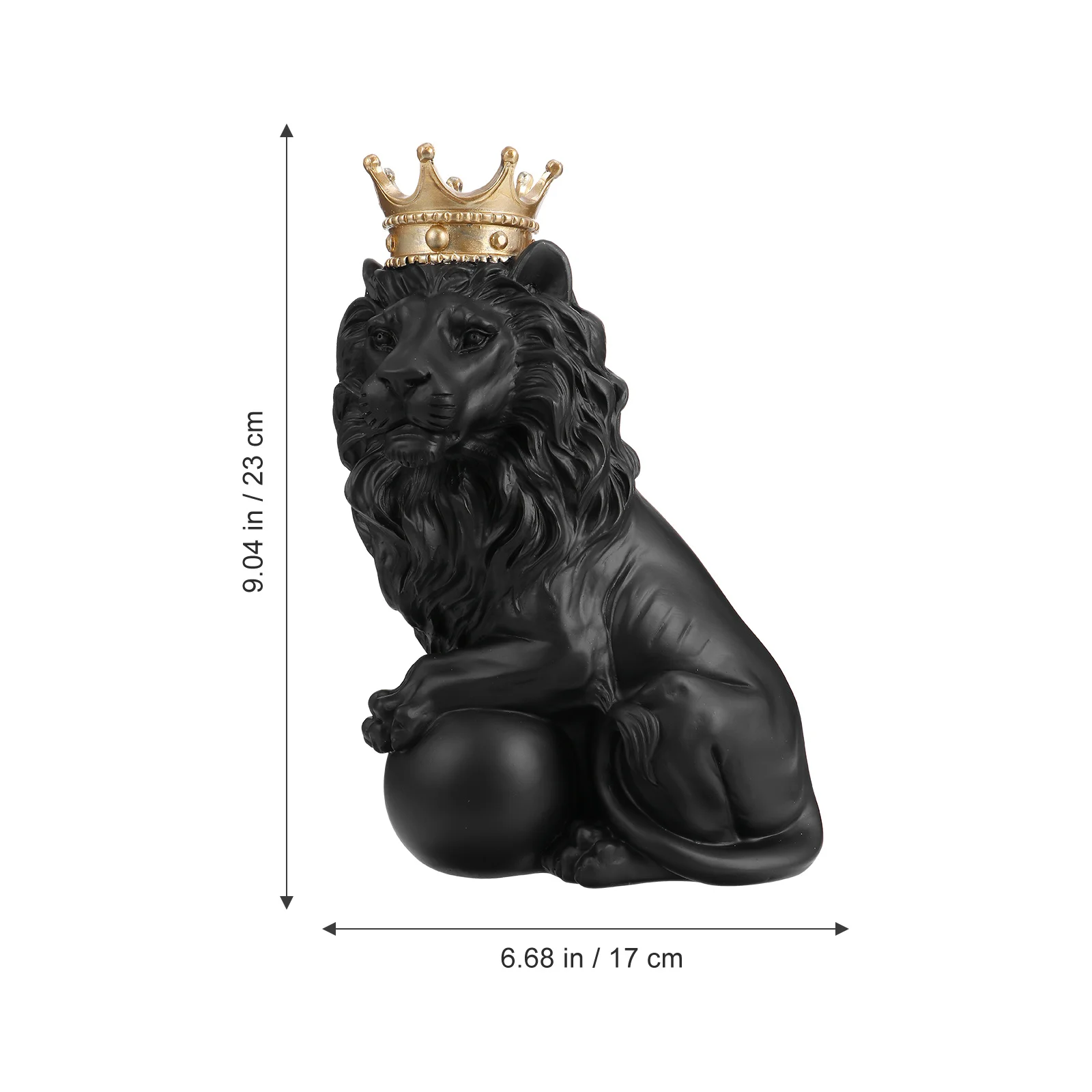 

Lion Decor Exquisite Resin Crafts Adornment Desktop Resin Ornament Resin Tabletop Decor