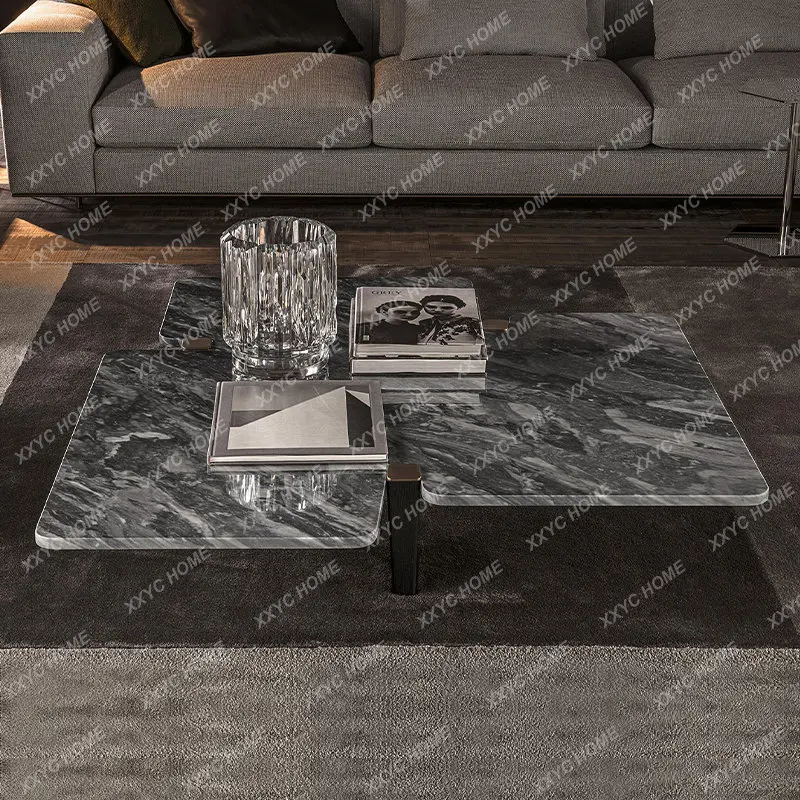 Nordic Creative Marble Coffee Table Model Room Leisure Club House Coffee Table Simple Designer Tea Table