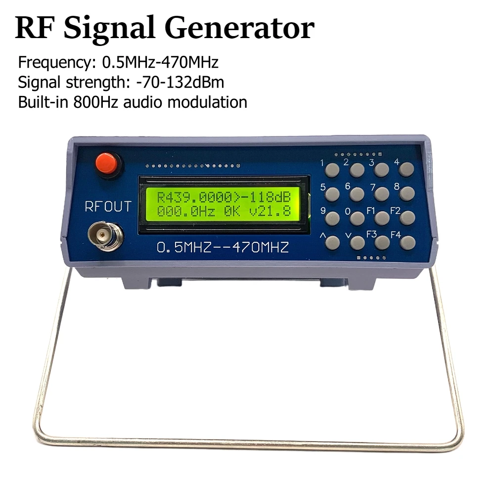 0.5 ميجا هرتز-470 ميجا هرتز عالية الدقة تستر التناظرية الرقمية FM مولد الاتصال الداخلي تردد متر فاحص لراديو FM لاسلكي تخاطب التصحيح