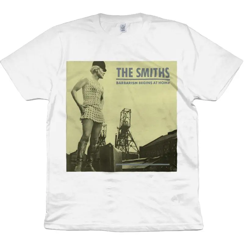 

Органическая футболка The Smiths Barbarism начинается в домашних условиях Великобритании 12 1985.