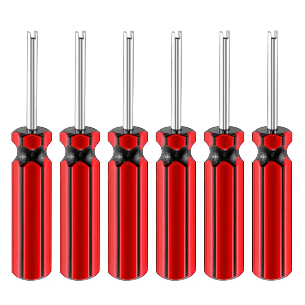 

6 Pcs Tire Single Head Wrench Car Removal Tool Valve Core Remover Automotive Tools Repair Disassembler Stem Body Disassembling