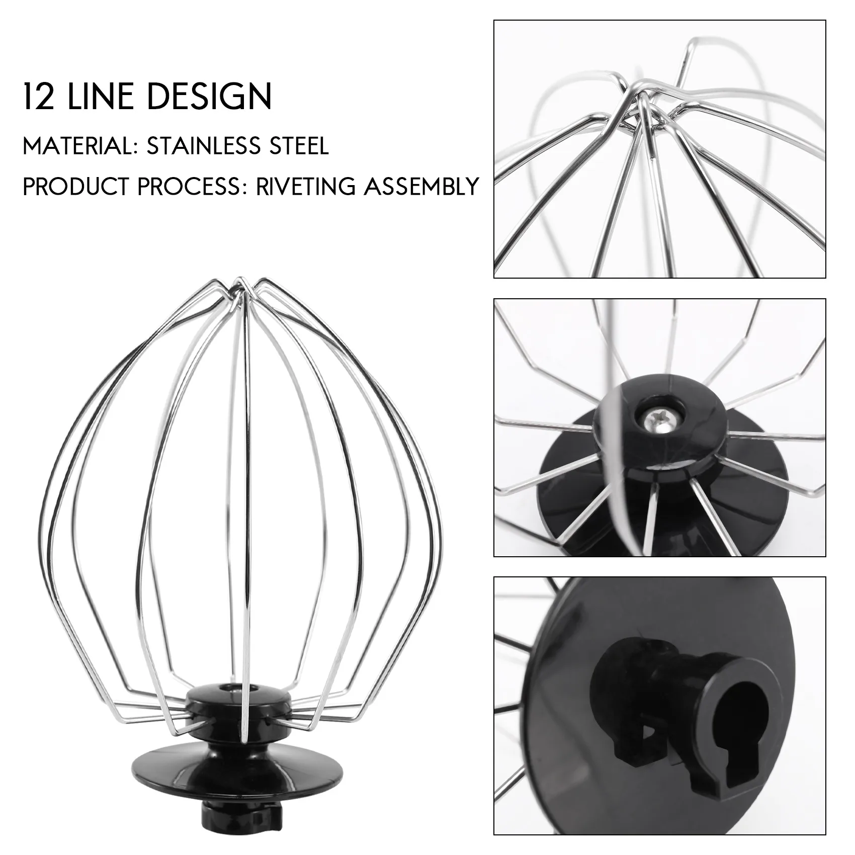 Roestvrijstalen Ballon Draad Zweep Mixer Hulpstuk Voor Epro Bloem Cake Ballon Garde Eiercrème Keuken Tool