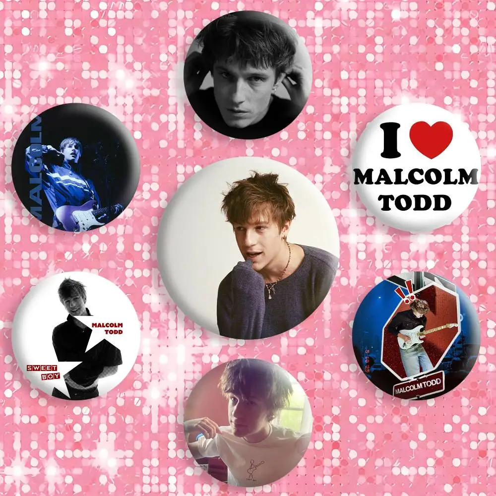Singer M-Malcolm Todd Brooches Cartoon Badge Pins Backpack Hat Accessories Friend Gift