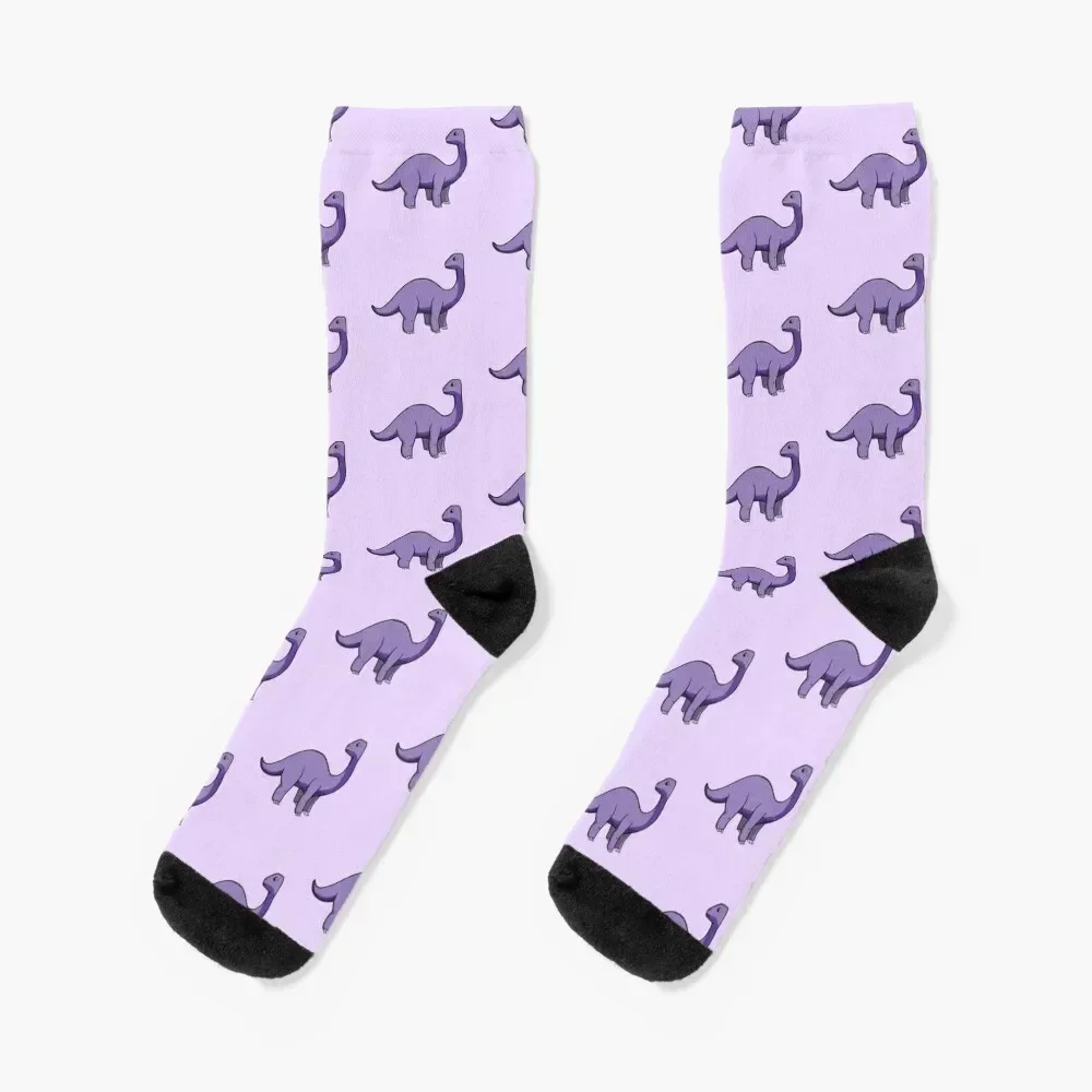 

purple diplodocus Socks kawaii Non-slip snow Men Socks Women's