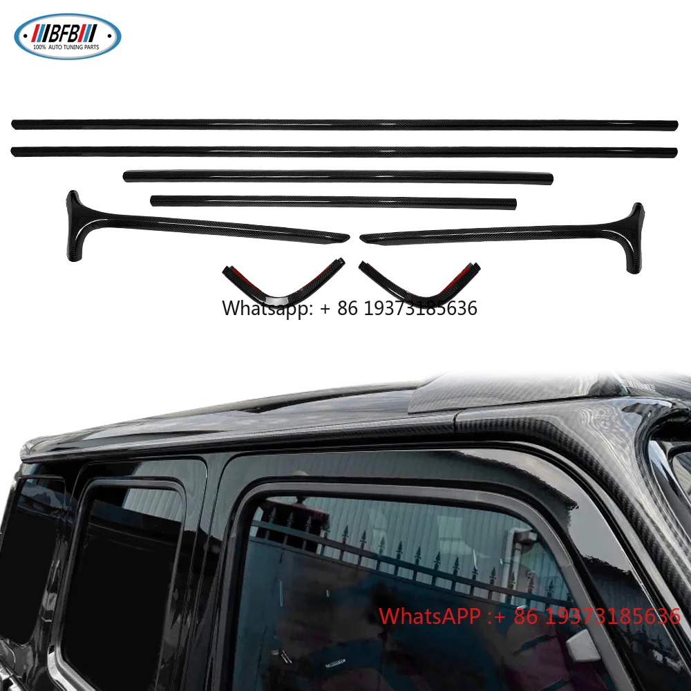 

Dry Carbon Fiber Roof Frame Trim Car Exterior Accessories for Mercedes G Class W464 G350 G500 G550 G63