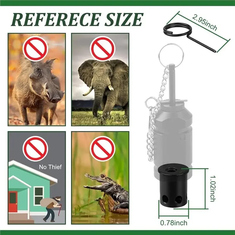 Outdoor Perimeter Tripwire Alarm Triggered for 12 Gauge Trip Alarm 2 Pack Durable Aluminum Adapter Perimeter Trip Wire Alarm image 6