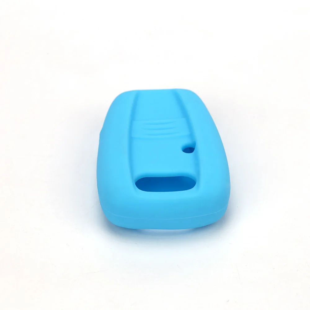 Silicone Rubber Car Key Cover Fit for Fiat Stilo Punto Seicento Remote Key Case Fob Car-styling 2 Buttons