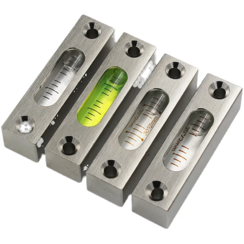 Mini Small Strip Stainless Steel Spirit Level Bubble Horizontal Leveler Multi-precision Length 58mm