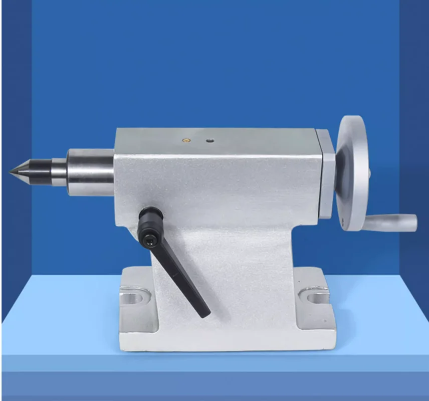 Four-axis indexing head lathe tailstock fast and simple instrument car movable tail top automatic CNC taper hole head