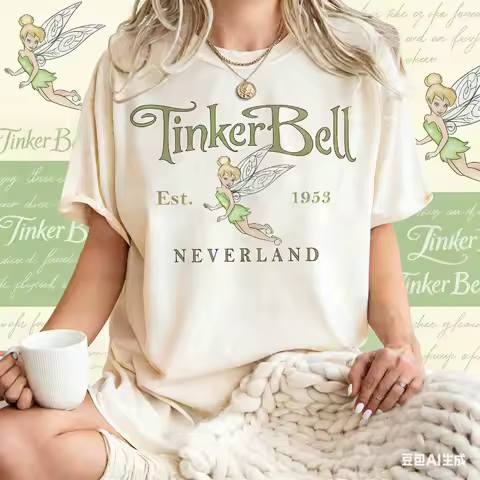 Disney Tinker Bell Comfort Colors Shirt Tinkerbell 1953 Neverland Shirt Peter Pan Shirt Fairy Magical Shirt Disneyworld Shirts