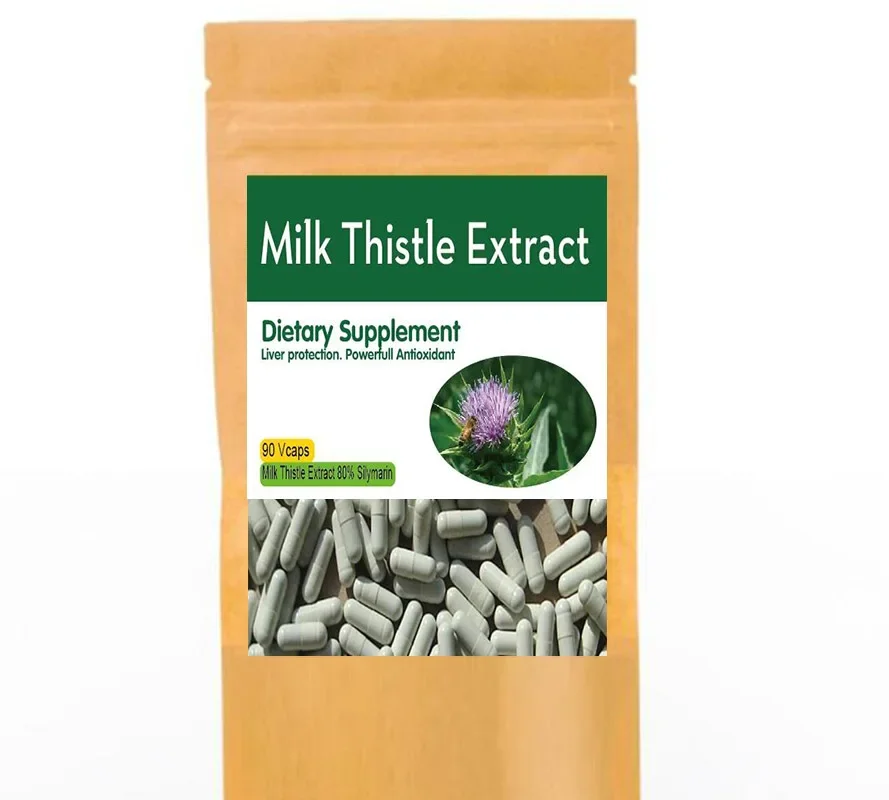 

100pcs, Milk Thistle Seed Extract Silymarin Capsule