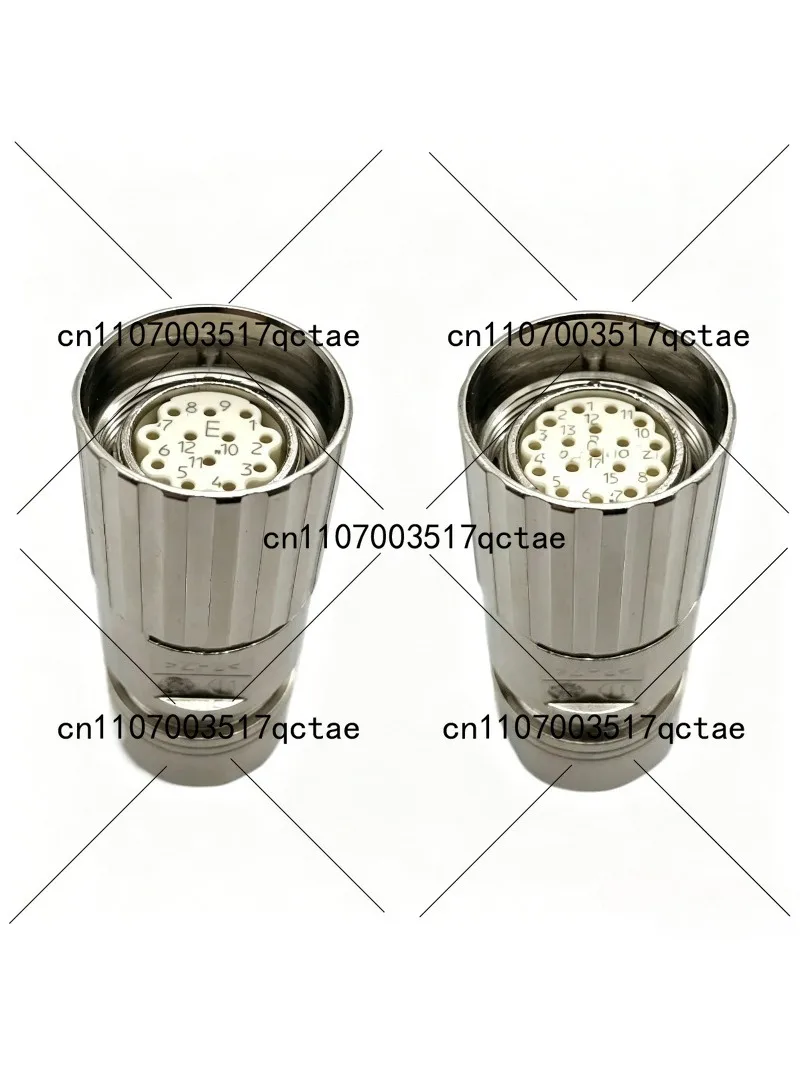 Standard M23 M623 Straight Type Internal Thread/External Thread 17 Pin Plug or Female Male Connector Single