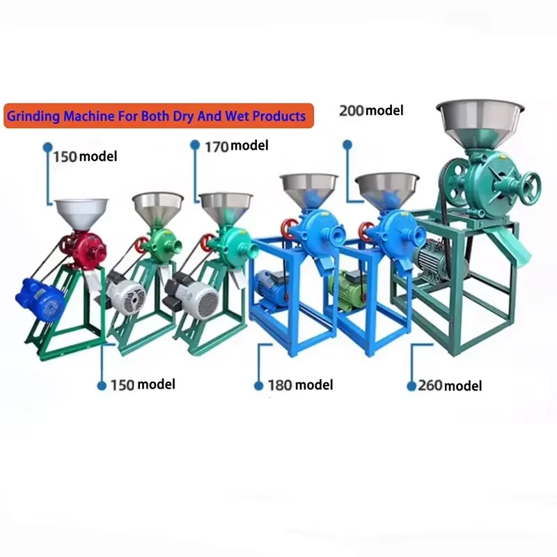 Factory Price Grain Grinder Mill for Wet and Dry Use Soybeans Rice Milk Peanut Butter Coffee Corn Processing Machine