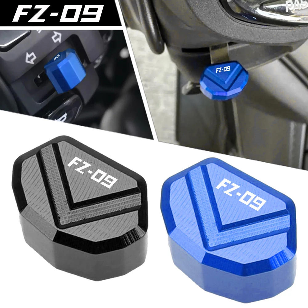 FZ-09 LOGO Motorcycle Switch Button Turn Signal Key Cap For Yamaha FZ09 FZ-09 FZ 09 2013-2023 2022 2021 2020 2019 2018 2017 2016