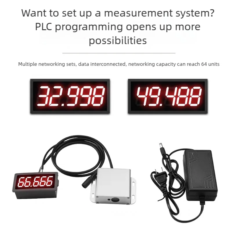 2PCS Laser Rangefinder Sensor Industrial Module High-Precision 4-20Ma.0-10V Analog TTL/485 With Display Screen