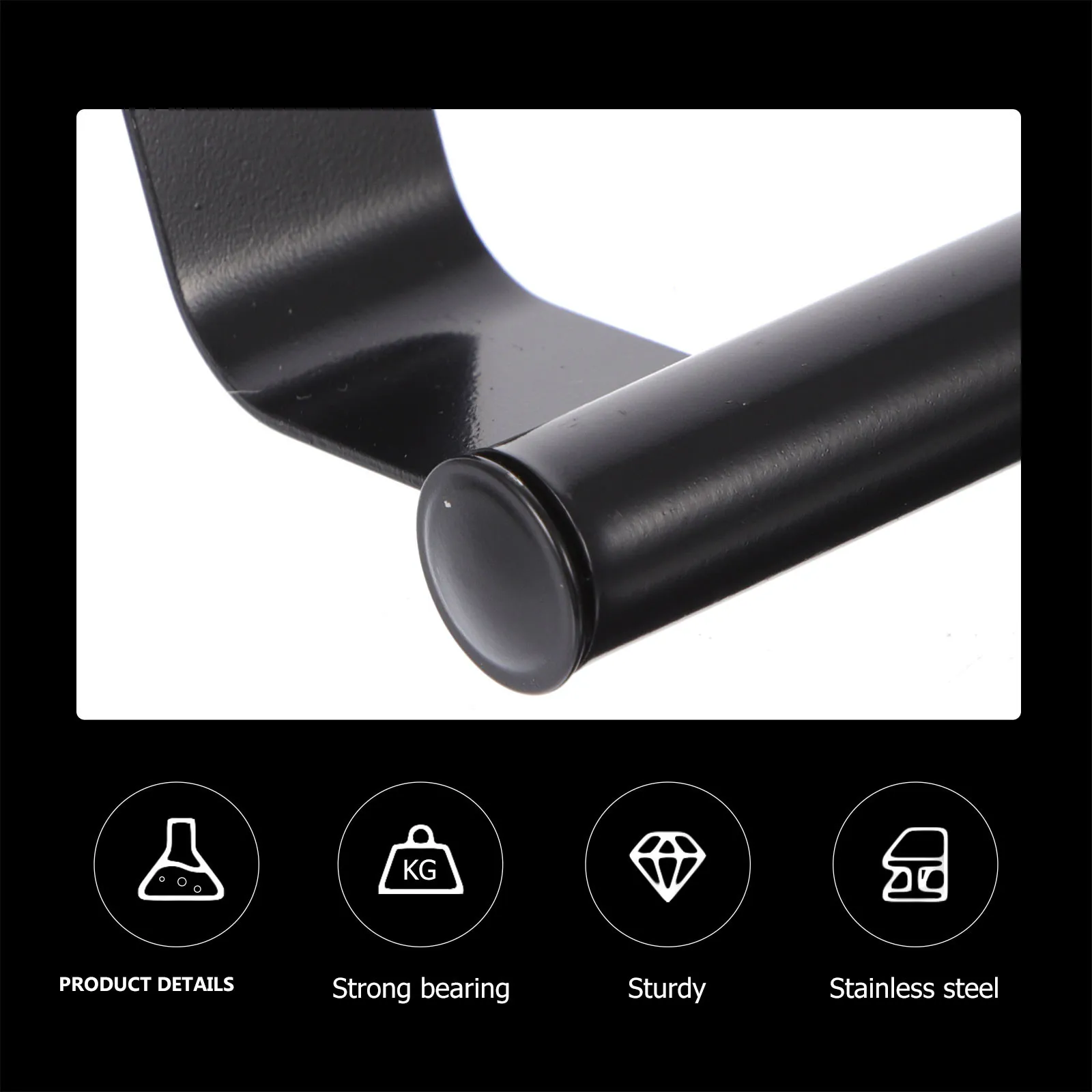 2Pcs Stainless Steel Towel Rack No Drilling Required for Bathroom Kitchen Laundry Door Mount Space Saving Multifunctional Holder